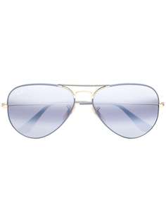 Ray-Ban затемненные солнцезащитные очки-авиаторы