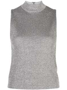 Alice+Olivia sparkle-effect turtleneck tank top