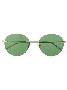 Montblanc солнцезащитные очки в круглой оправе