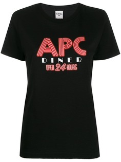 A.P.C. футболка с логотипом