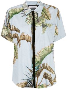 Night Market рубашка Hawaiian с бусинами