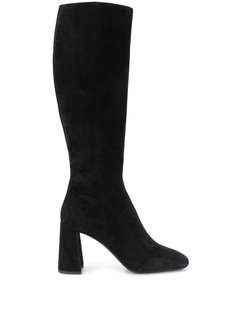 Prada square-toe knee-length boots