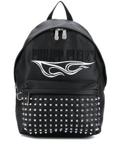 Philipp Plein рюкзак с заклепками и вышитым логотипом