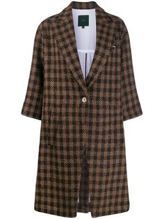 Jejia check print coat
