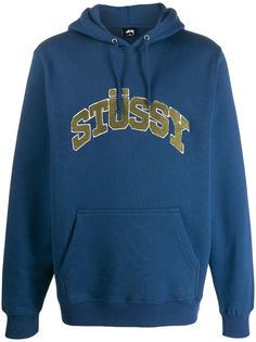 Stussy long sleeve logo hoodie