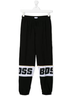 Boss Kids TEEN logo print track pants