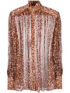 Zimmermann leopard print blouse