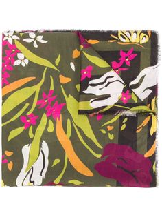 Moschino floral print scarf
