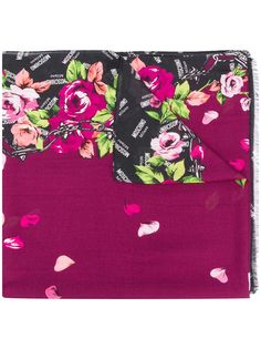Moschino graphic print logo scarf