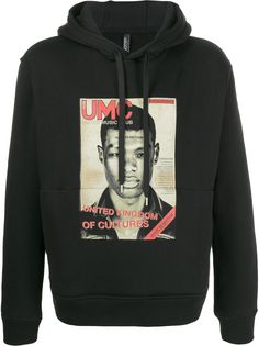 Neil Barrett magazine print hoodie