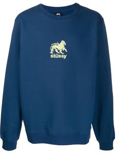 Stussy толстовка с вышитым логотипом