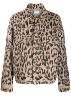 Laneus animal print jacket
