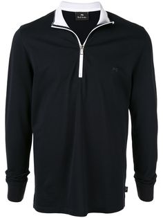 PS Paul Smith half-zip long sleeve polo shirt
