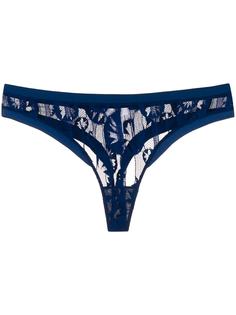 Eres stitched lace thong