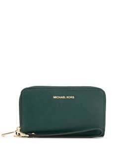 Michael Michael Kors Jet Set logo plaque wallet