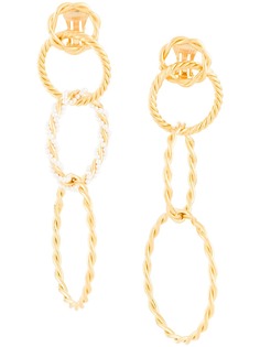 Racil interlocking hoop earrings