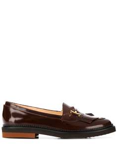 Tods fringed flap loafers Tod`S