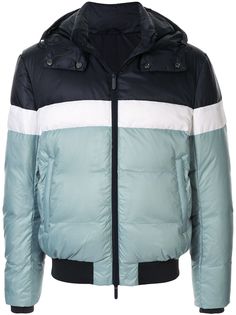 Emporio Armani colour block padded jacket