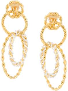 Racil interlocking hoop earrings