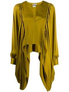 Maison Rabih Kayrouz satin draped blouse