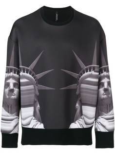 Neil Barrett Statue of Liberty print sweatshirt