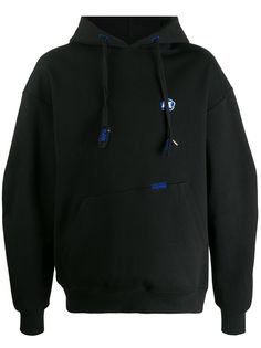 Ader Error толстовка с капюшоном с нашивкой-логотипом