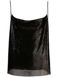 Alice+Olivia sequinned cowl-neck top