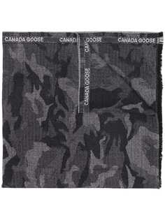 Canada Goose camouflage print scarf