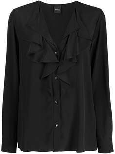 Aspesi ruffled silk shirt