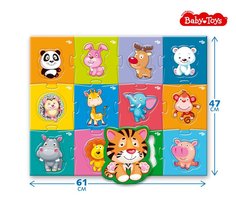 Пазлы "Зоопарк" Baby Toys Maxi, 24 элемента Десятое королевство