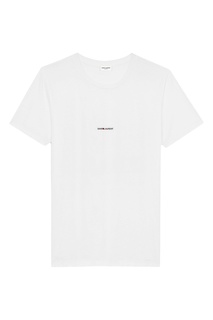 Белая футболка от “Saint Laurent”