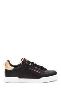 Черные кеды Portofino Dolce & Gabbana