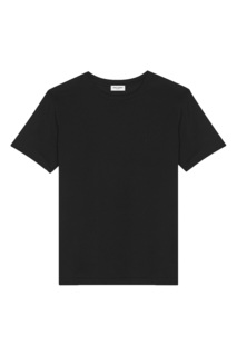 Классическая черная футболка Saint Laurent
