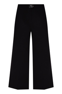 Черные кюлоты с логотипом Karl Lagerfeld