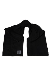 Черный шарф с аппликацией K/Ikonik Karl Lagerfeld