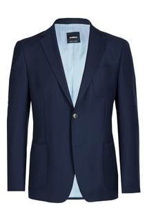 Темно-синий пиджак с накладными карманами Strellson