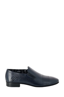 Темно-синие кожаные туфли Roberto Rossi