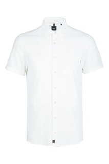 Белая рубашка с короткими рукавами Strellson