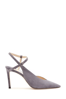 Серые замшевые слингбэки Sakeya 85 Jimmy Choo