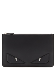 Клатч черного цвета с глазами Bag Bugs Fendi