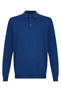 Синее поло Hugo Boss