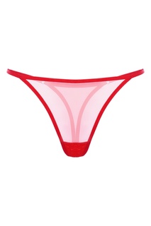 Стринги из сетчатой ткани Basic Red Petra