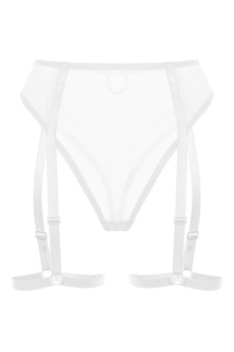 Белые трусы со стрепами Basic White Petra