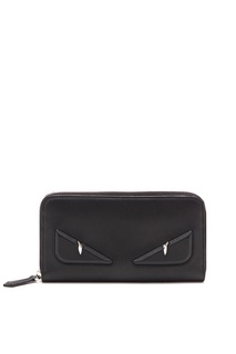 Черный кошелек с глазами Bag Bugs Fendi