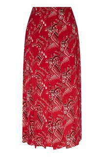 Плиссированная юбка с принтом «Трактор» Team Putin