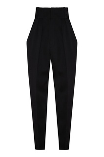 Укороченные шерстяные брюки черного цвета Isabel Marant