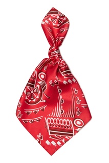 Шелковый платок с принтом «Трактор» Team Putin