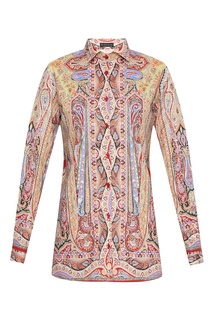 Хлопковая рубашка с узорами Etro
