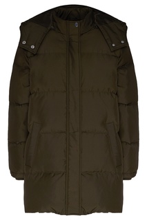Зеленый пуховик с капюшоном Claudie Pierlot