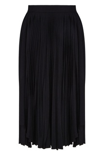 Плиссированная юбка-миди черного цвета Acne Studios